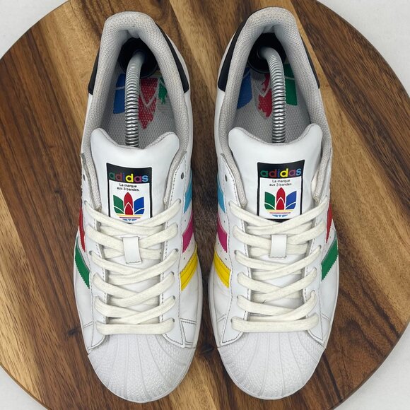 Adidas Superstar Trifoil FU9521 Mens 8.5 Cloud White Shell Toe Shoes - Picture 11 of 15